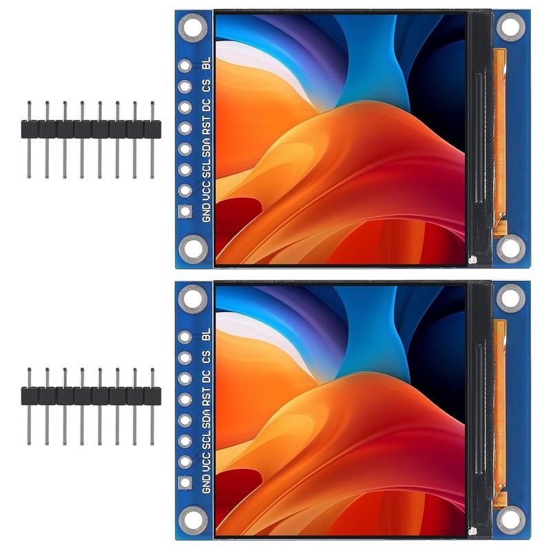 XIITIA 2pcs 1.54" SPI TFT LCD Display Module 240x240 RGB LCD Screen 3.3V ST7789 Drive SPI Interface 8pin Full Color for Arduino DIY - Image 1